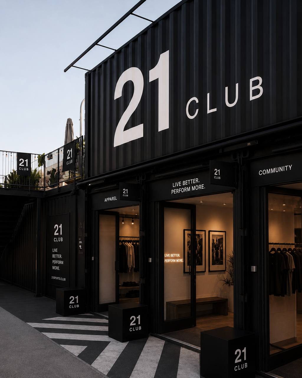 21 CITY — flagship luxury wellness destination club interior